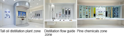 Image : Tall oil distillation plant zone Distillation flow guide zone Pine chemicals zone