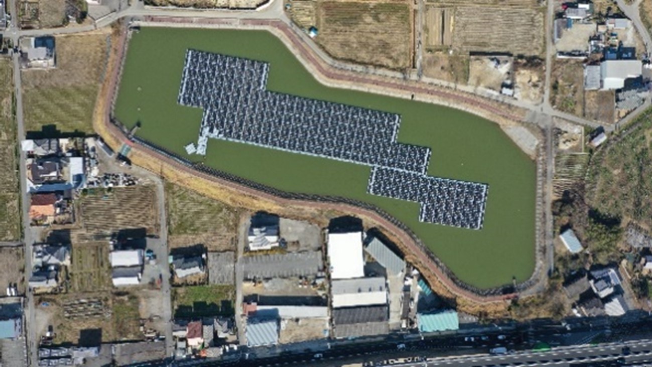 Aerial view of the site