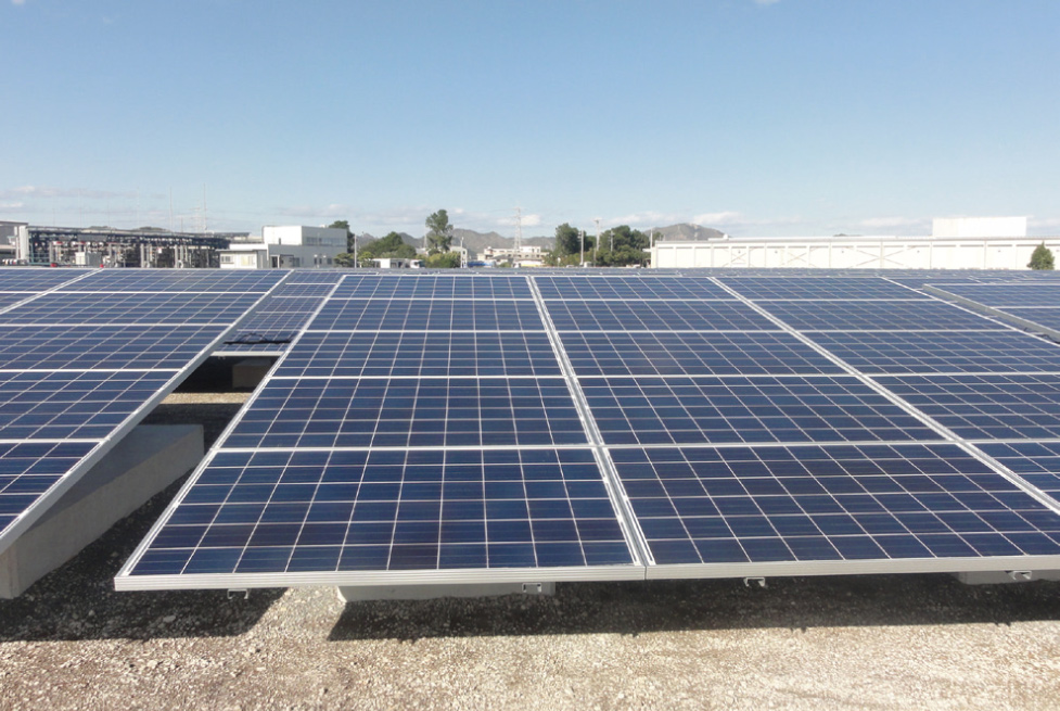 Solar panels at the Iho Site, Japan